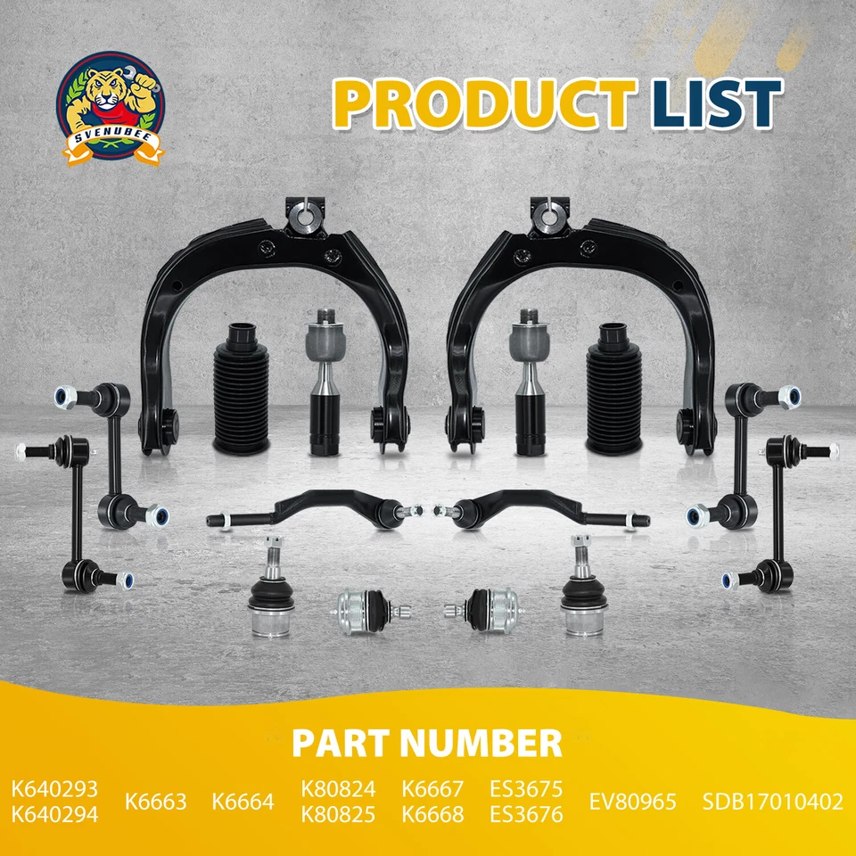 Barra estabilizadora brazo de control superior delantero 16 piezas para Chevy Trailblazer Buick Rainier Foto 4 de 4