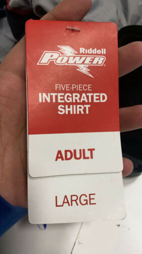 Riddell Men's POWER Recon Five-Piece Padded Short-Sleeve Football Shirt LARGE - Picture 6 of 6