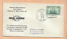 U.S.S.  SALISBURY SOUND  DEC 7,1947 PEARL HARBOR ANNIVERSAY  NAVAL COVER