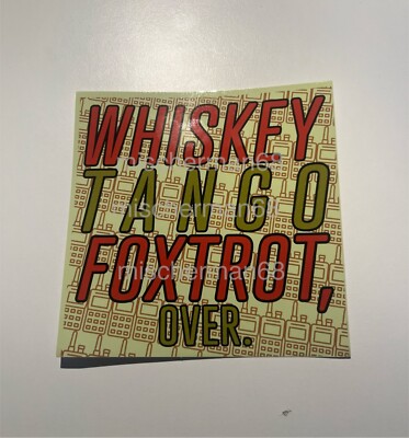 10 Sticker WTF, over 12x12 cm Funkgerät Whiskey Tango Foxtrot