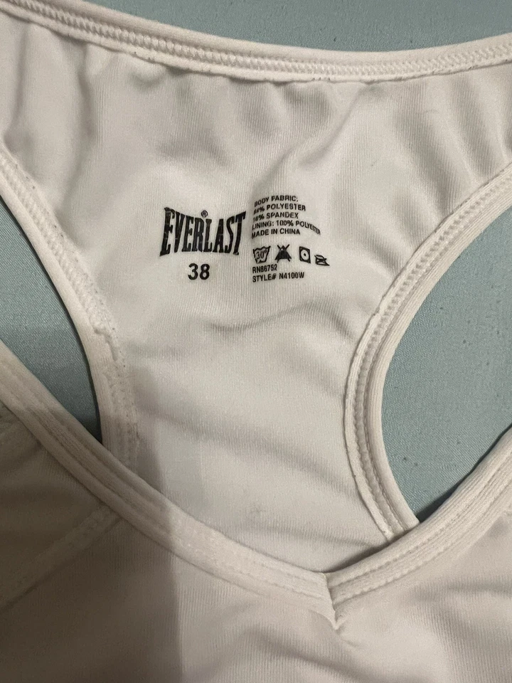 EVERLAST~SUJETADOR DEPORTIVO RUNNING FITNESS BLANCO~Mujer 38 Foto 3 de 4