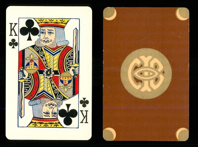 1 x Spielkarte Denver Alumnae Chapter Gamma Phi Beta - King of Clubs   P0226