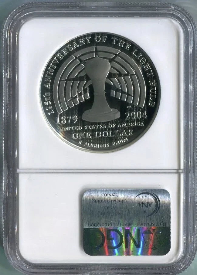 2004 THOMAS EDISON Silver Dollar NGC PF70💥FLAWLESS QUALITY💥 - Image 2 of 4