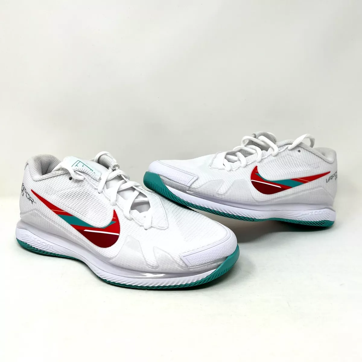 Nike Air Zoom Vapor Pro HC Tennis Shoes White Habanero Red CZ0220-136 -  Size 6