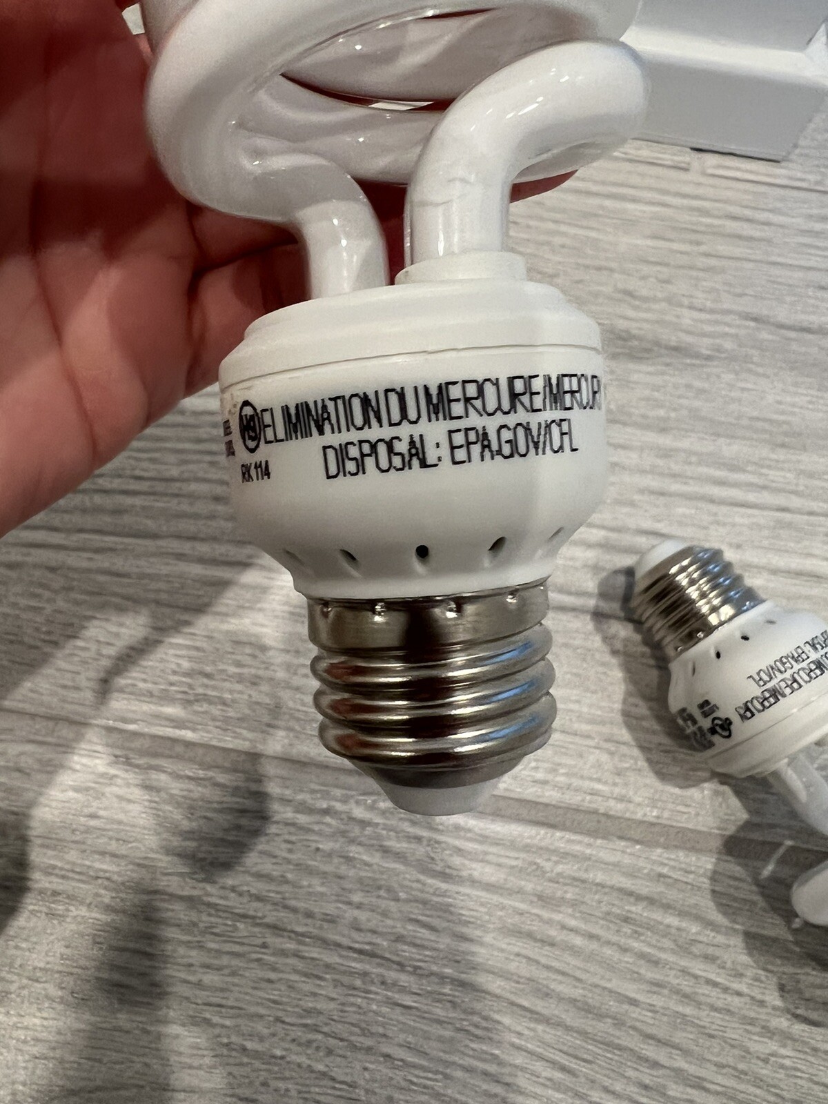 2 Helical 14w light bulbs / 950 Lumens / GE Light Bulbs