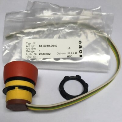 EAO Emergency Stop Button Red Switch Button 84-5040.0040 #F