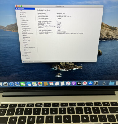 A1398 MacBook Pro Retina Display 15-inch mid 2012 i7 16GB