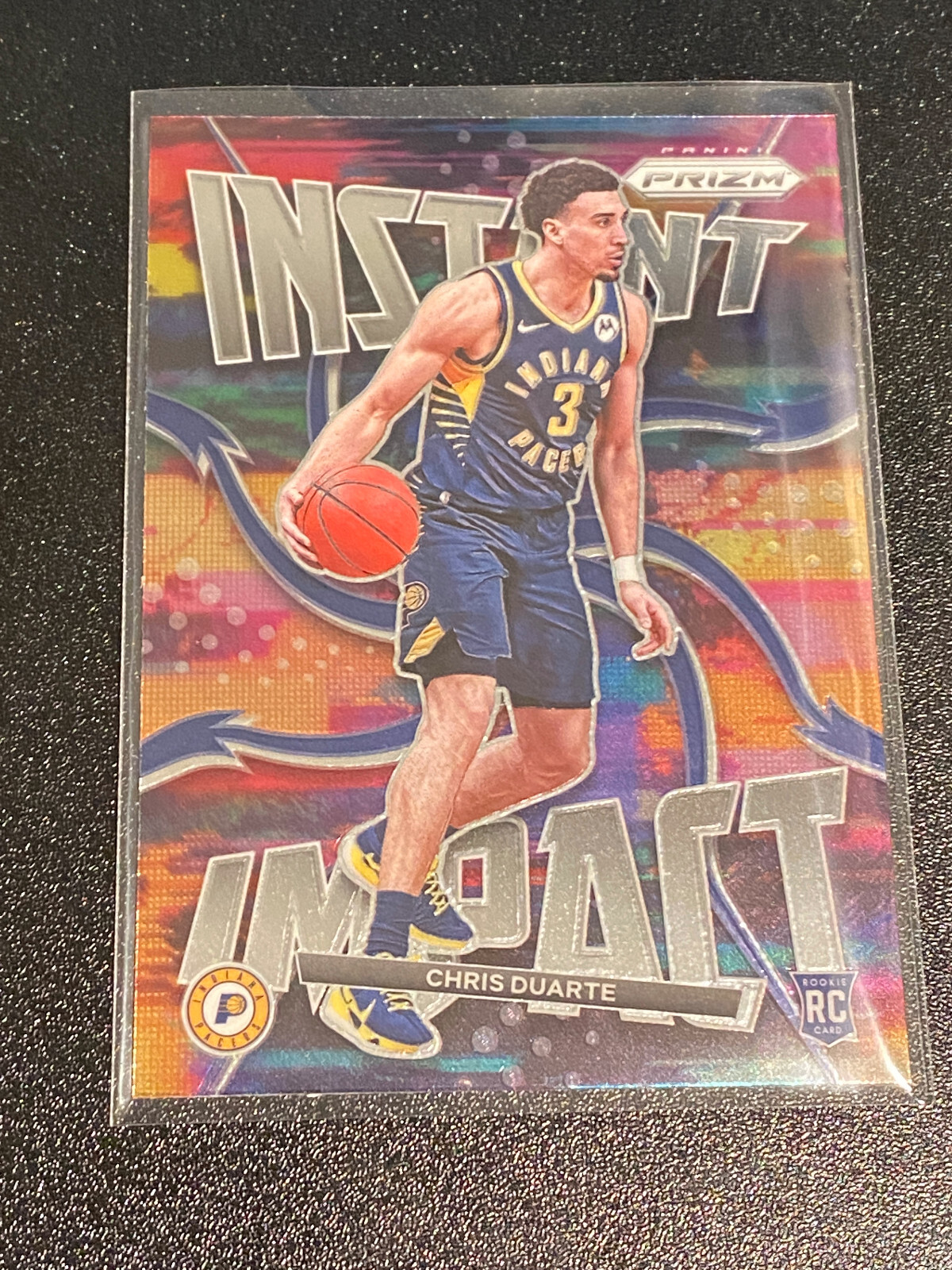 CHRIS DUARTE 2021-22 PRIZM BASKETBALL INSTANT IMPACT RC #17 INDIANA PACERS