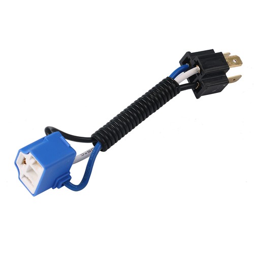 2Pcs Front H4 Headlight Lamp Bulb Socket Plug Connector Extension Wiring Harness - Picture 6 of 8