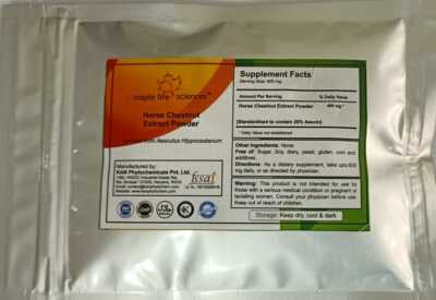 Horse Chestnut Extract Powder 20% Aescin VARICOSE CONTROL SPIDER VEINS