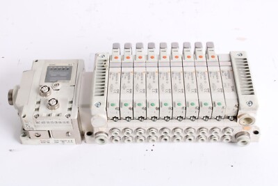 SMC EX600-SEN1 Serial Interface Unité +EX600-ED3 +VVQ2000-10A-1 10 Port Manifold