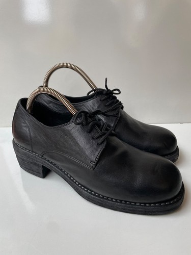 Guidi 792 Derby schwarze Leder Schnürschuhe Damenschuhe 38 / USA 7,5 MADE IN ITALY