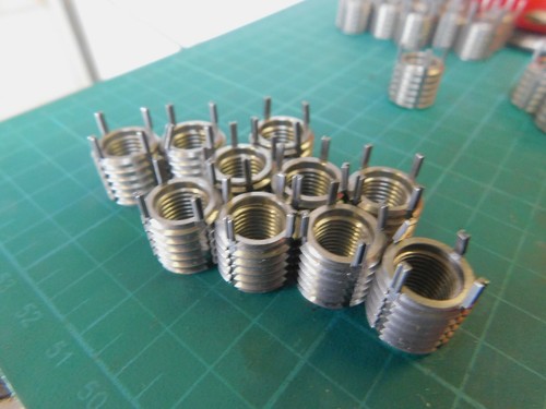 Jergens Thread Locking Inserts 3/8"-24 Internal 9/16"-12 OD Qty.10 P/N ...