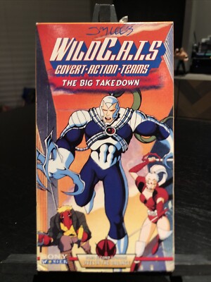 WILDC.A.T.S The Big Takedown (VHS 1994) Wildcats Jim Lee Sony
