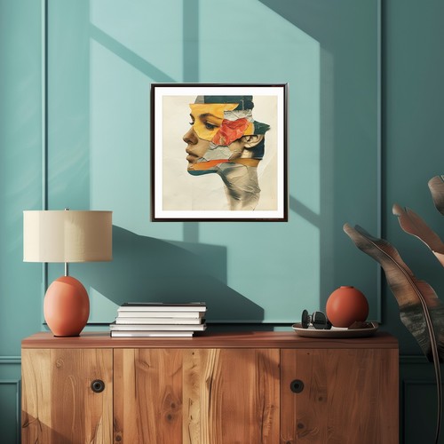 Unframed Abstract Wall Art, poster, print. Unframed Canvas, picture, home decor. - Picture 2 of 5