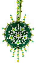 The Cracker Box Inc Christmas Ornament Kit Lemon Rind on Pine Green Golden Oldi