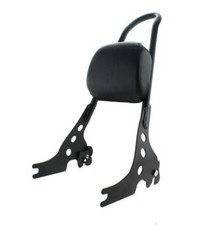 Sissy bar avec dosseret détachable avec vis couleur NOIR pour Harley SPORTSTER