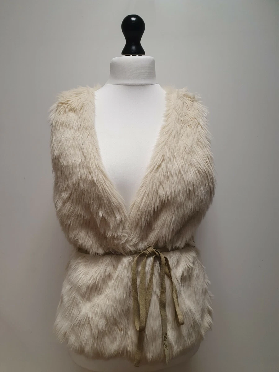 H and m fur gilet sale