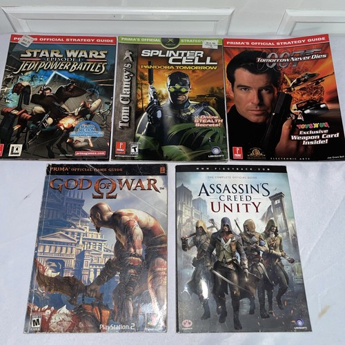 Lot Of 5 Video Game Official Strategy Guides- Assassins Creed/God Of ...