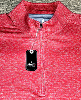 NEW JOHNNIE-O, MENS SIZE XL, MILTONS 1/4-ZIP PREP-FORMANCE SWEATER-MSRP $118.00