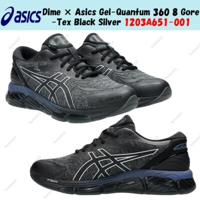 Taille homme Dime × Asics Gel-Quantum 360 8 Gore-Tex noir argent 1203A651-001 - Photo 1/4