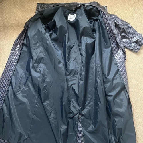 Vintage Misty Harbor Rain Coat Womens Size 12 Navy Blue Plaid - Picture 4 of 12