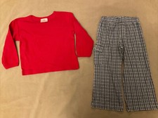 Hanna Andersson 90 Daily Tea 4T lot pants red Top