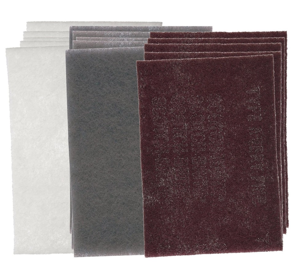 REFLEX Maroon Scuff Pads - 25 Per Box, Similar To 3M 7447 Hand Sanding Pads