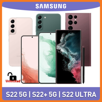NEW SEALED Samsung Galaxy S22/S22+/S22 Ultra 5G Phones Fully Unlocked GSM+CDMA