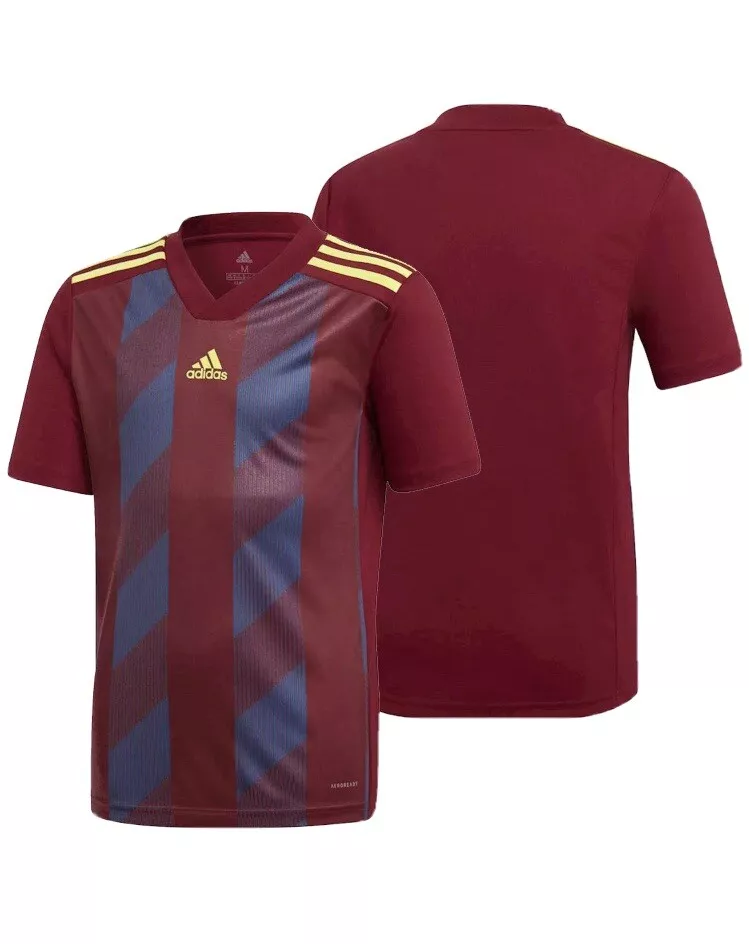 Fabricante Animado Tranquilizar Adidas Striped 19 Soccer Jersey Burgundy / Navy / Yellow Youth Team XL B22  | eBay