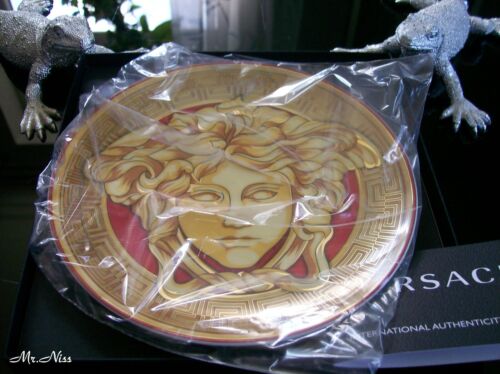 Rosenthal Versace Medusa Golden Coin Amplified 2 x Brotteller 17 cm *NEU & OVP* - Bild 6 von 8