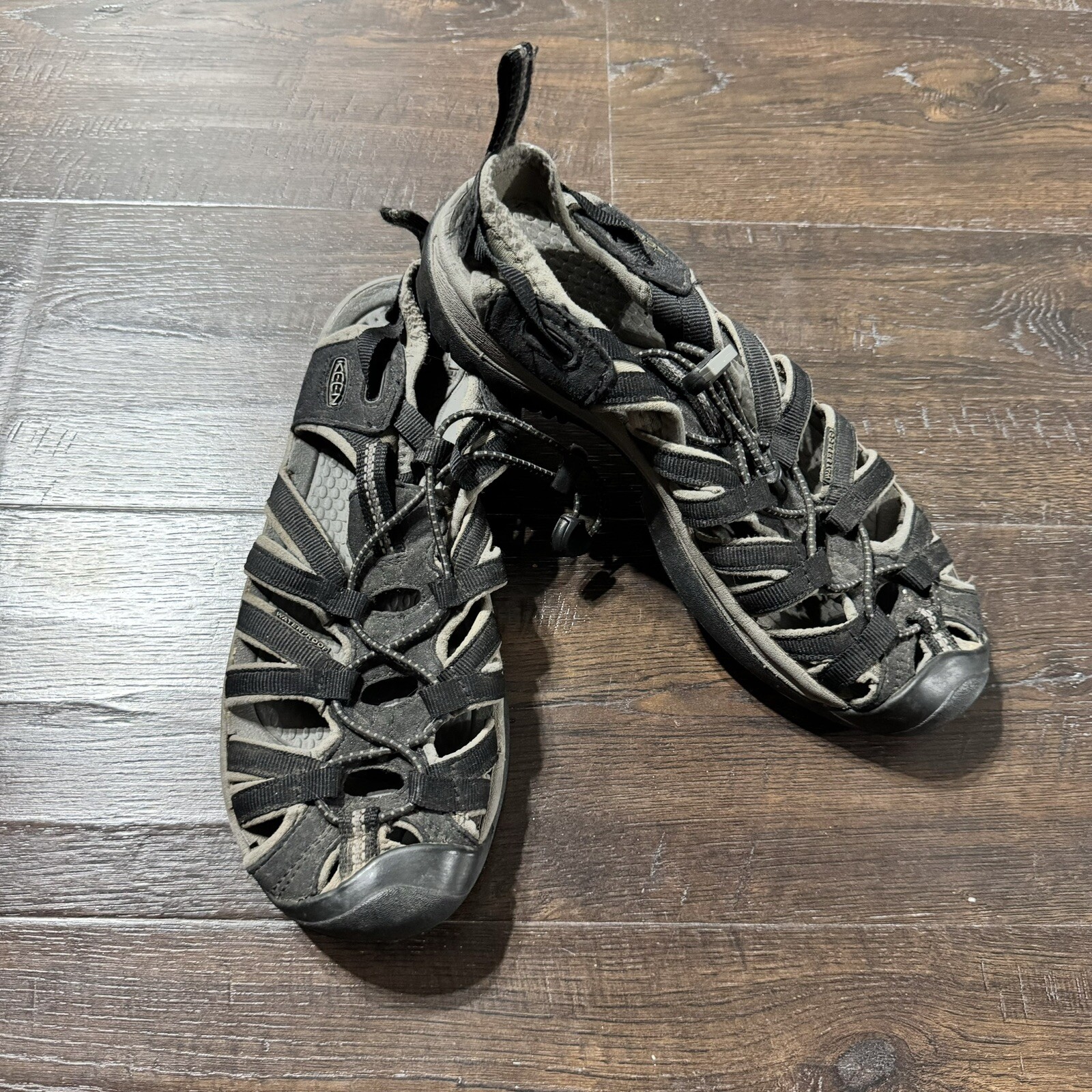 Scarpe sandali donna Keen Whisper nero grigio impermeabili sport escursionismo misura 7 5