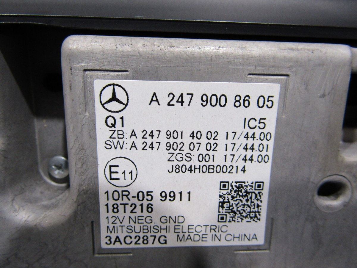 18 On Mercedes A B Class W177 W247 Instrument Display Screen 