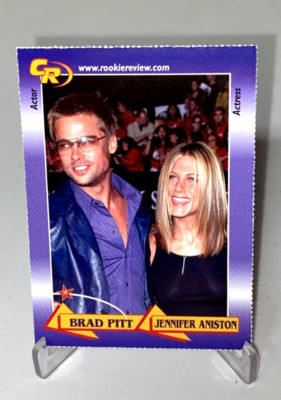 2003 Celebrity Review Brad Pitt & Jennifer Aniston Actor Rookie Review Card #14