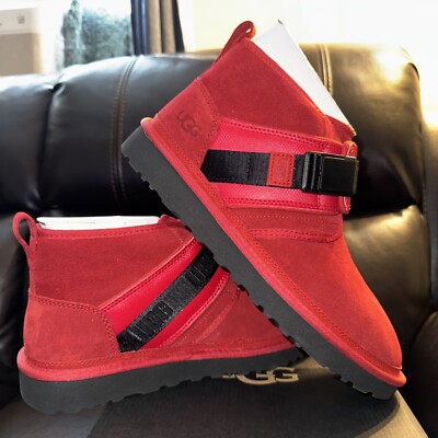 New Men's All Sizes UGG Neumel Snapback Chukka Boots Red 1118570 Size 11