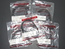 CAT6 Patch Cord Gigabit Ethernet 1.5ft Commercial Grade Black Lot of 5