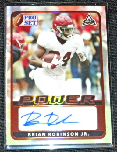 2021-2022 Leaf Pro Set Power Auto Signed Autograph~Brian Robinson Jr Alabama ARC