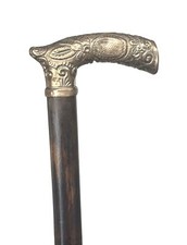 Vintage Antique 19C Gold Filled Handle Presentation Theatre Walking Stick Cane