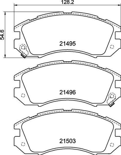 Front Mintex Racing Brake Pads to fit Subaru Impreza Classic