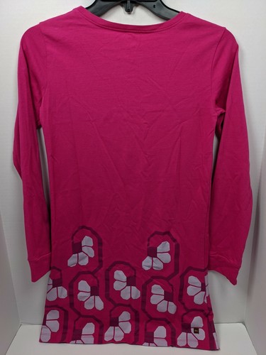 Tea Collection Girl Sz 12 Salta Graphic Dress Fuchsia Pink Argentina Bolivia - Picture 9 of 9