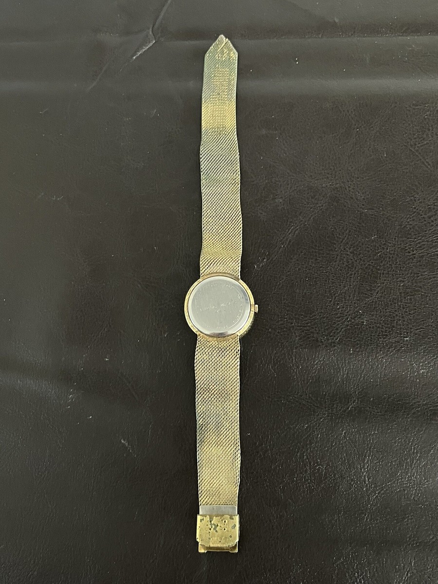 Vintage Germinal Voltaire Gold-Tone Oval Wristwatch with Blue Dial Vintage Germinal Voltaire 17 Jewels Automatic Watch for Men  main image 4
