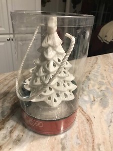 Yankee Candle White Christmas Tree Tea Light Set Balsam And Cedar Ebay