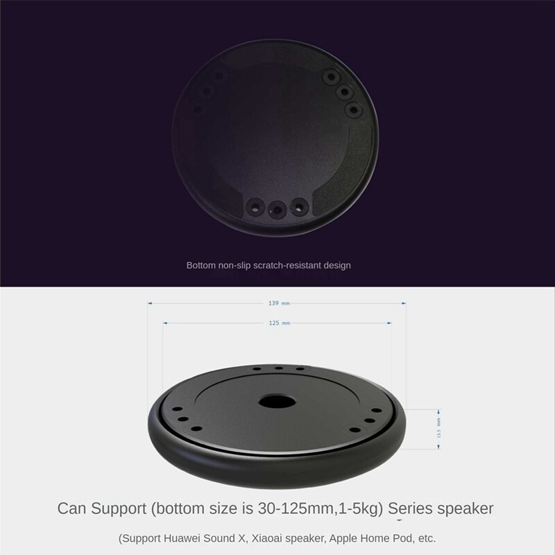 Holder Stand Flat Base Speaker Desktop Sound Isolation Platform