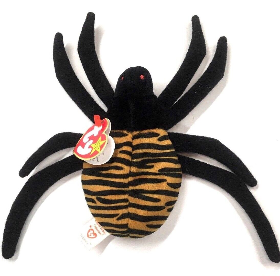 TY BEANIE BABY SPINNER Spider, NEW 6TH Generation, tiger TY BEANIE BABY SPINNER Spider, NEW 6TH Generation, tiger