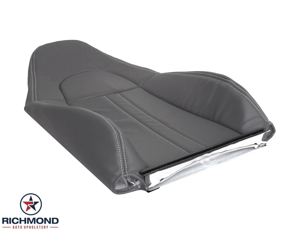Виниловый чехол на сиденье суперпрочный со стороны водителя для Chevy Express Van 03–09 годов выпуска СЕРЫЙ - Изображение 4 из 4