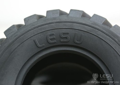 110MM Diameter 45MM Height Wheel Rubber Tyres for LESU 1/15 RC Loader - Picture 4 of 6