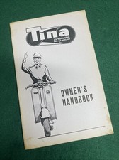 Triumph Tina Owners Handbook Instruction Manual 1963 Book Original NOS