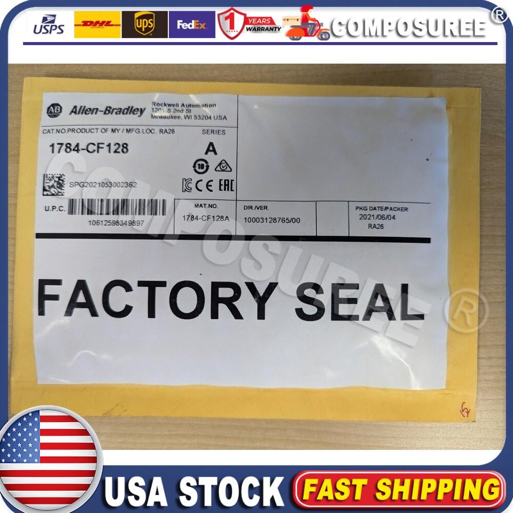 Surplus Sealed Allen-Bradley 1784-CF128 Compact Flash Memory Card 1784CF128