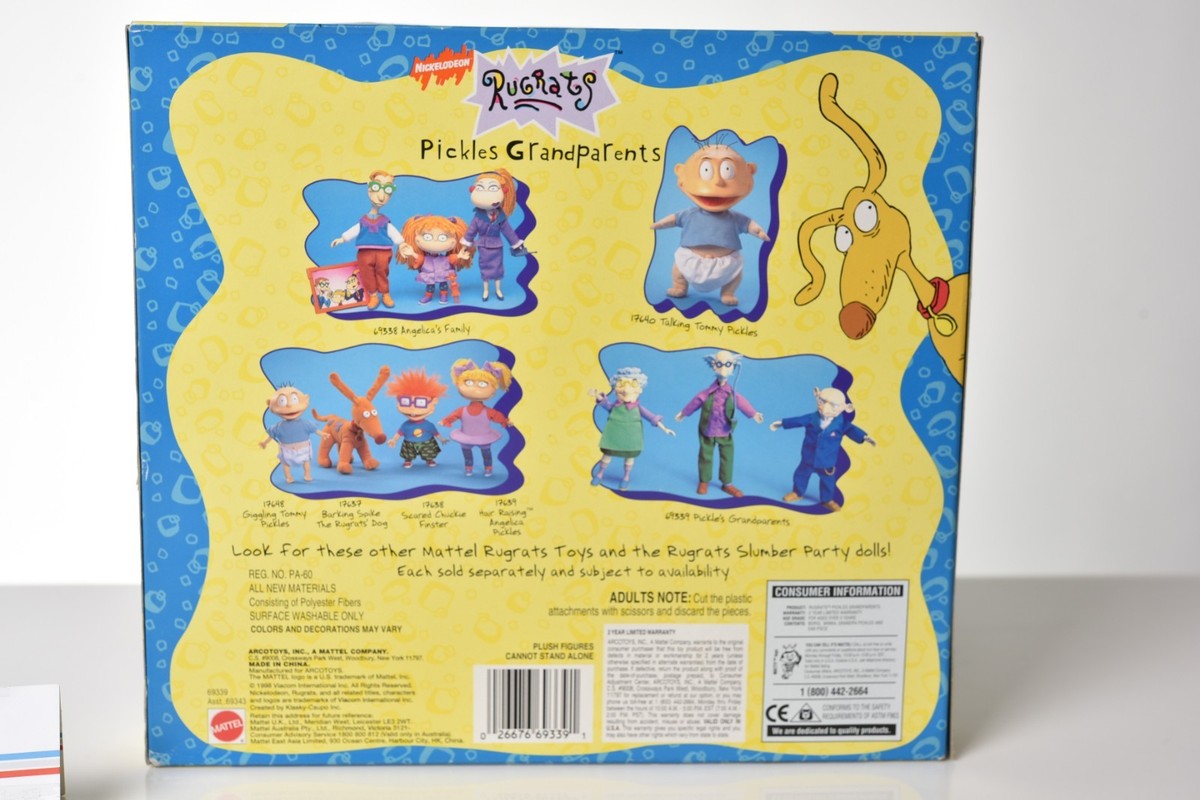 1998 Mattel Nickelodeon Rugrats Pickles Grandparents Figures