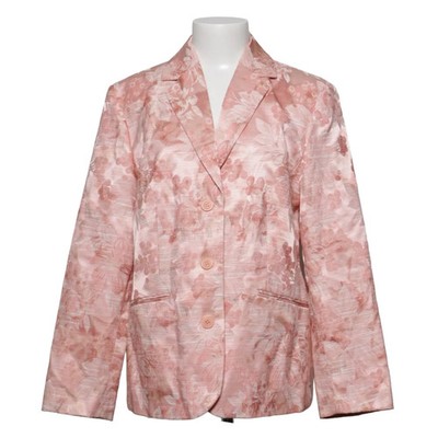Fabiani, Blazer, Größe: 44, Pink/Mehrfarbig, Baumwolle/Polyester, Blumen #DbP